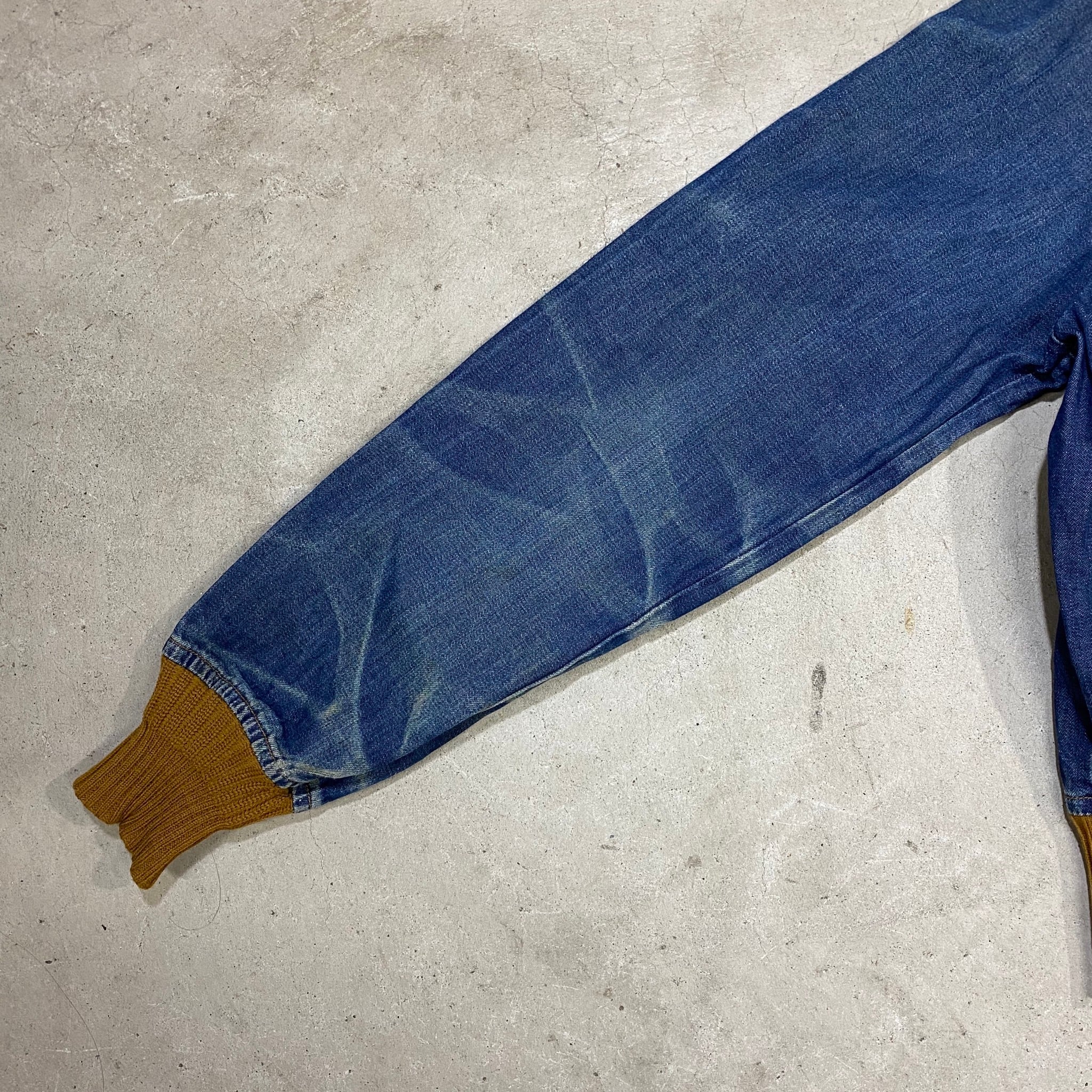 70年代 70s Levi's リーバイス Fresh Produce フレッシュプロデュース 人参タグ デニムジャケット デニムブルゾン  ヴィンテージ ビンテージ スナップボタン メンズM 古着 【デニムジャケット】 | cave 古着屋【公式】古着通販サイト