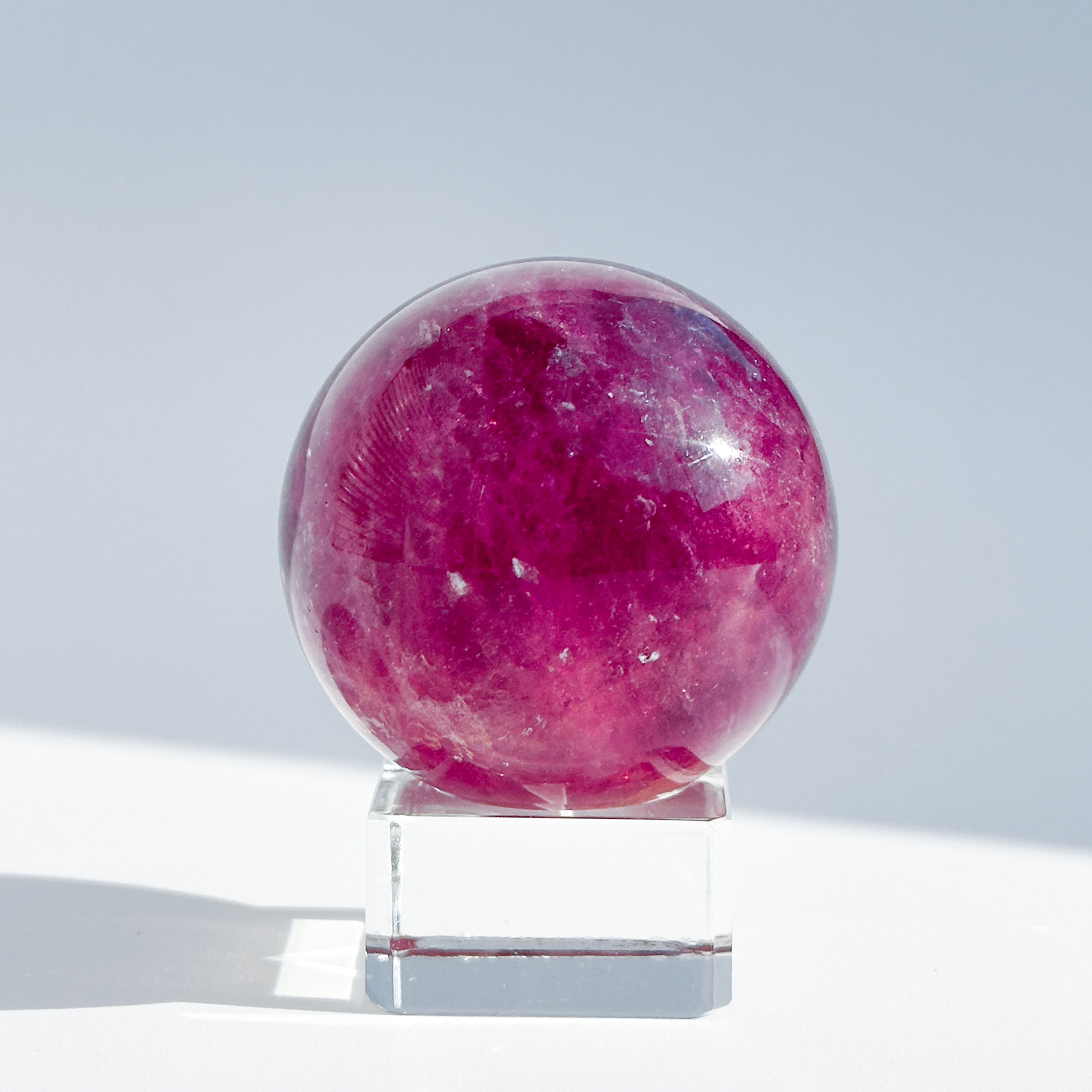 パープルフローライト スフィア（丸玉）14◇Purple Fluorite Sphere