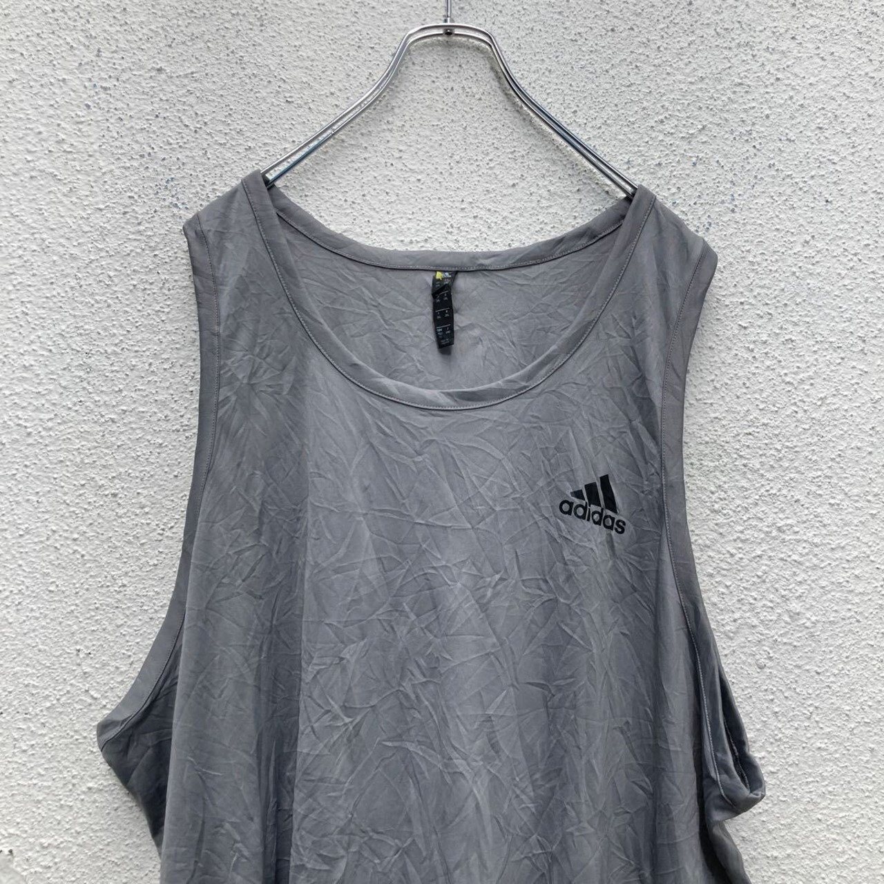 adidas タンクトップ 2XL グレー アディダス ビッグサイズ 