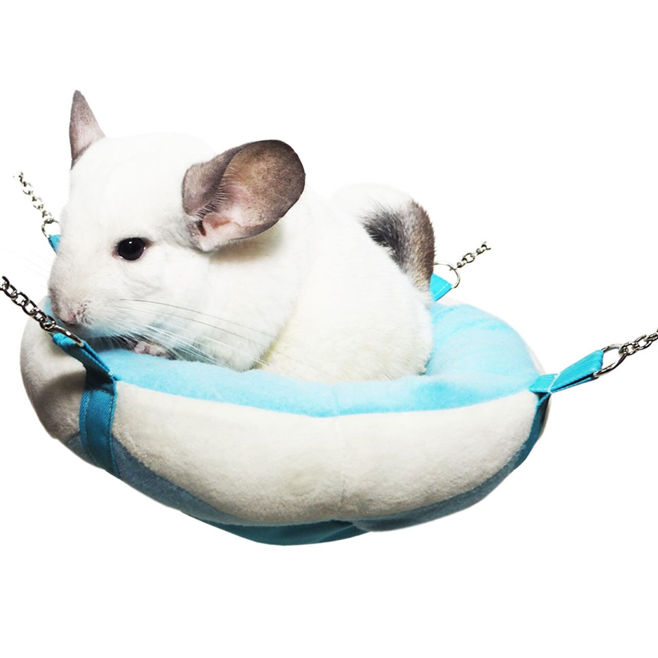 【小動物】 おひるねブランコ ブルー/ベージュ/ドーナツ