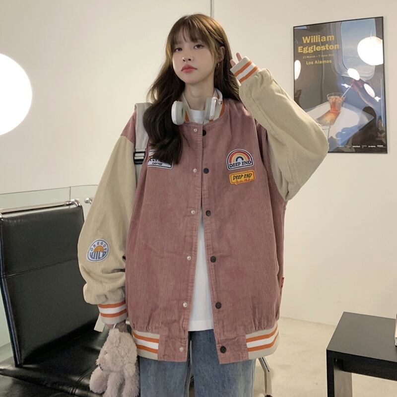 コーデュロイジャケット スプリングオータムルーズ 春物 秋物 試着室57366726109
