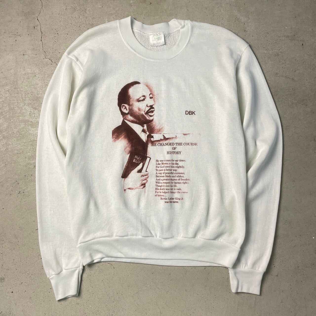 90年代 Martin Luther King Jr. キング牧師 プリントスウェットシャツ