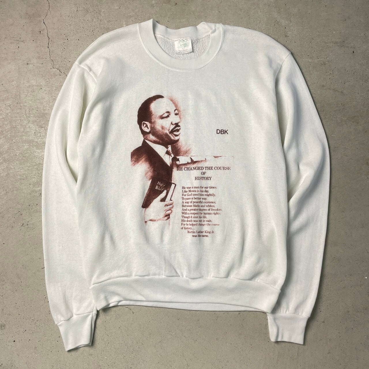 90年代 Martin Luther King Jr. キング牧師 プリントスウェットシャツ 