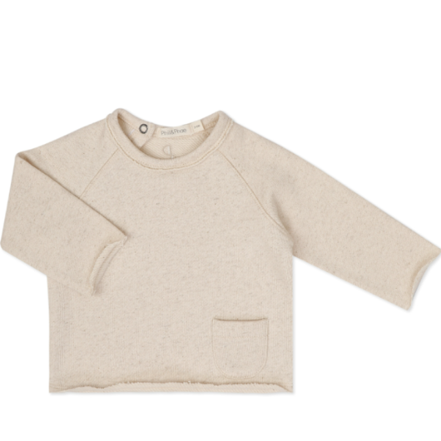 Phil&Phae　Baby pants slub stripes - graphite stripes