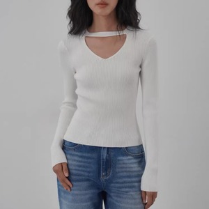 2色／リブニットトップス ・21561