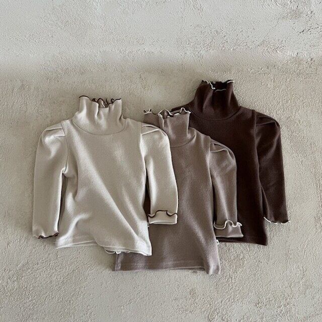 【BABY】韓国風ハイネックシンプル系シャツ