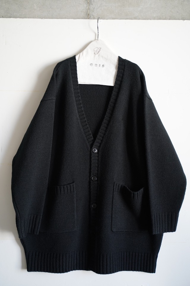 Big balloon knit cardigan_L/XLサイズ