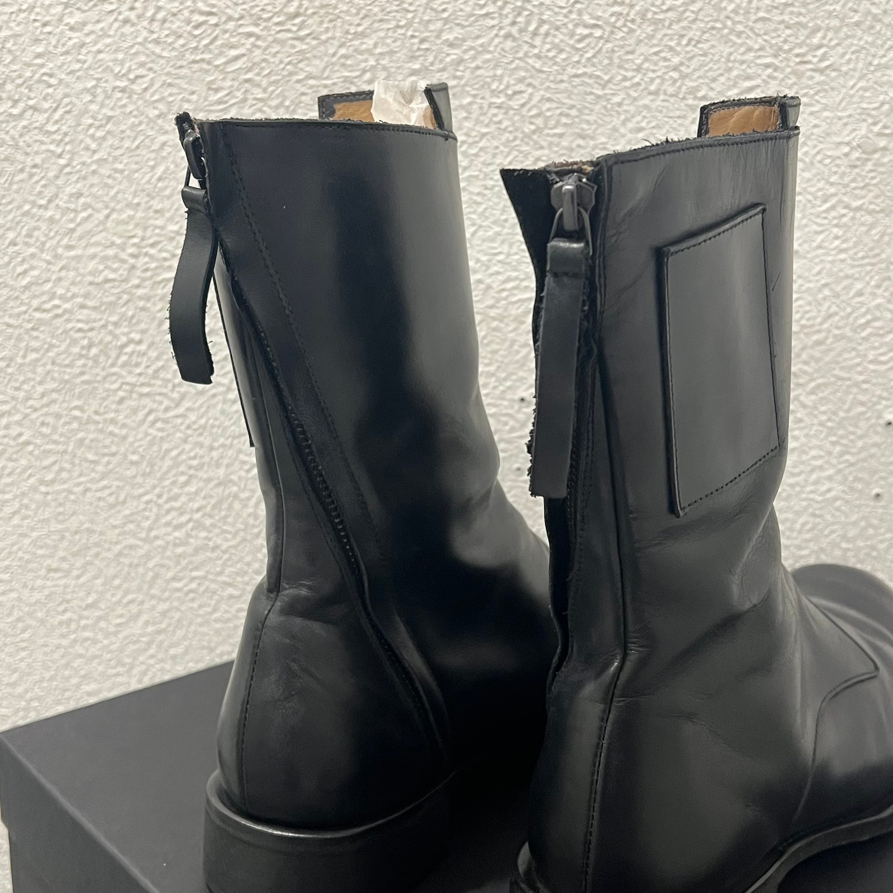 Yohji Yamamoto POUR HOMME ヨウジヤマモトプールオム シェレヴィッキオヴィッキ MOOK-UP BOOTS レザーブーツ  SIZE41(約26cm) 【表参道】 | ブランド古着Brooch powered by BASE