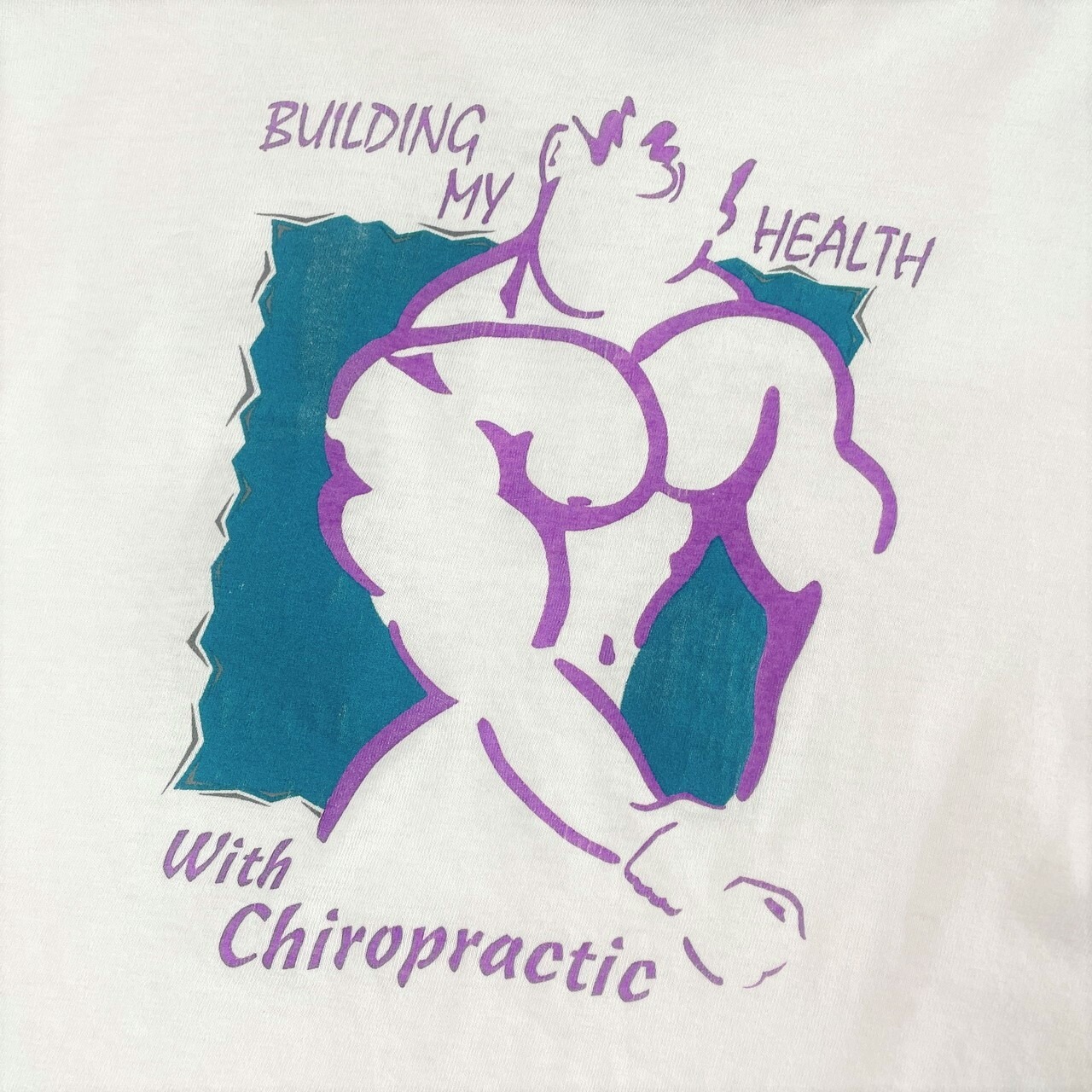 90年代 USA製 BUILDING MY HEALTH WITH CHIROPRACTIC アドバタイジング 