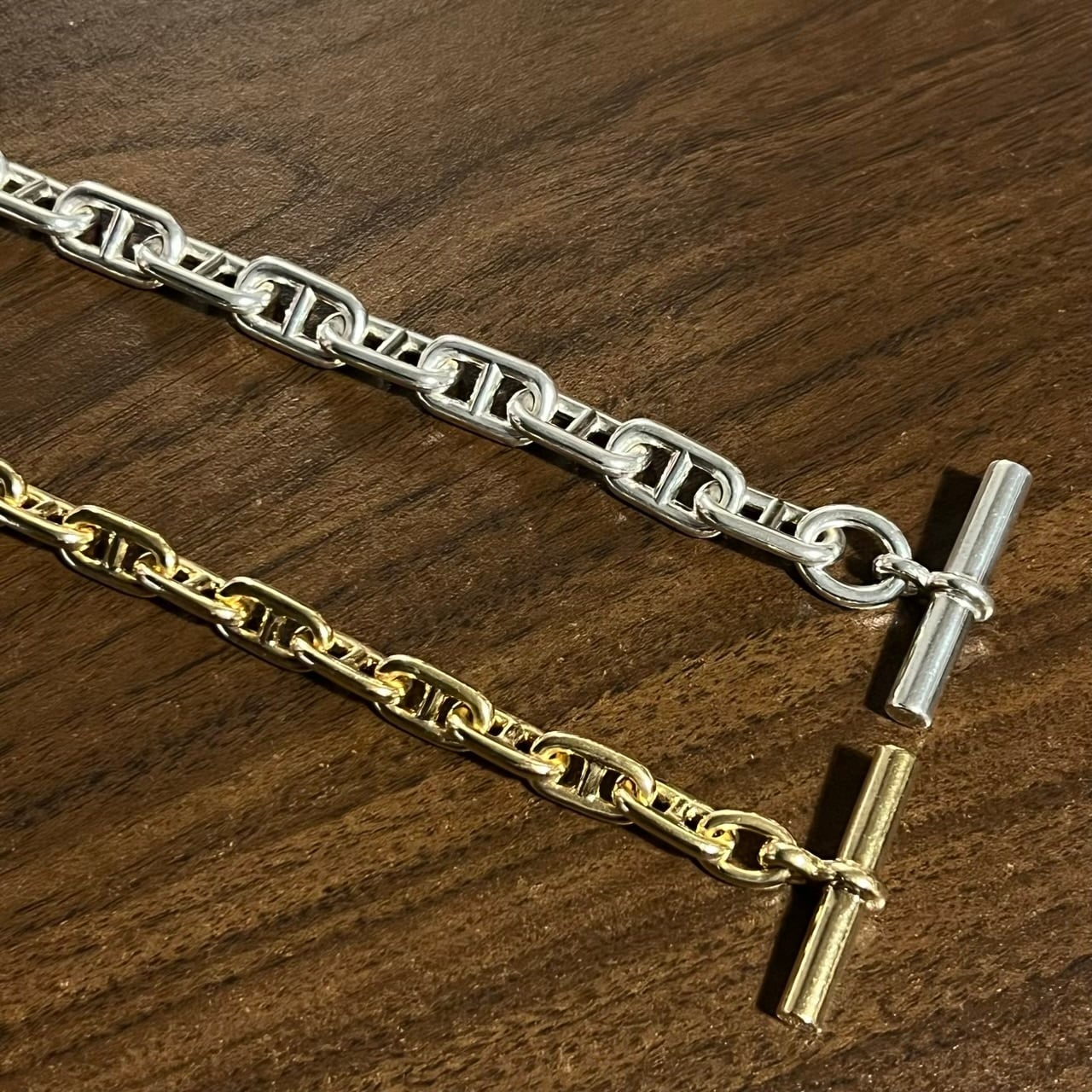 VINTAGE HERMES Chaine d'Ancre Bracelet MM 18K Gold VINTAGE HERMES Chaine d'Ancre Bracelet MM 18K Gold