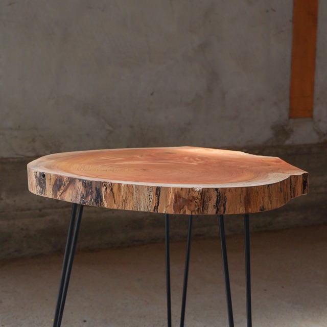 欅の輪切り コーヒーテーブル（高さ・カラー変更無料）