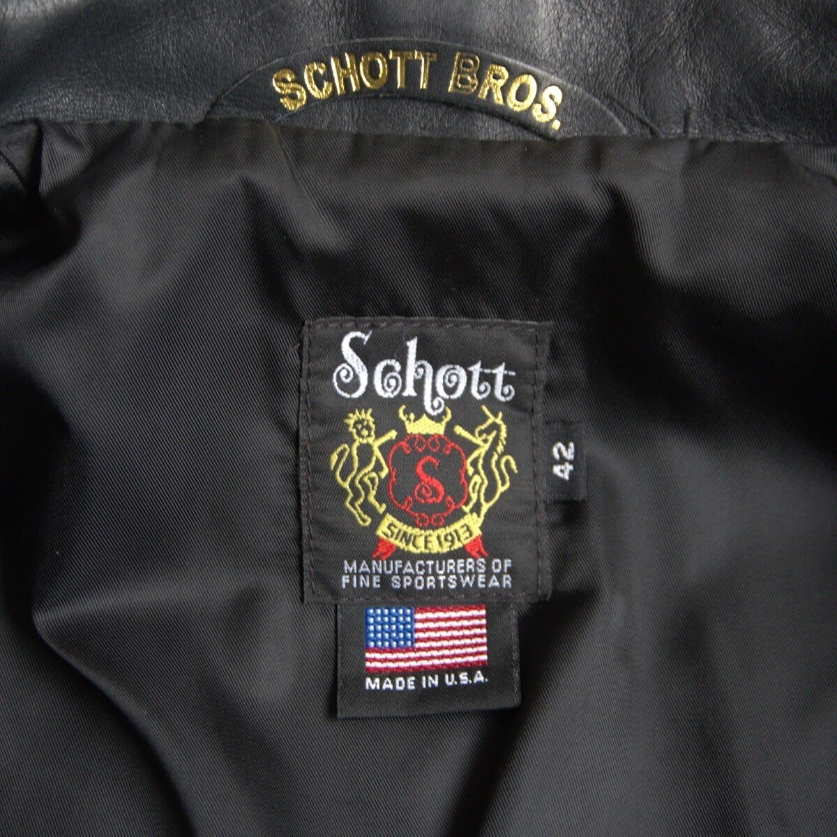 美品/ビッグサイズ】SCHOTT【103US/シングルライダースジャケット】42