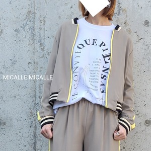 【MICALLE MICALLE 】サイドラインブルゾン(MMG107JBC)