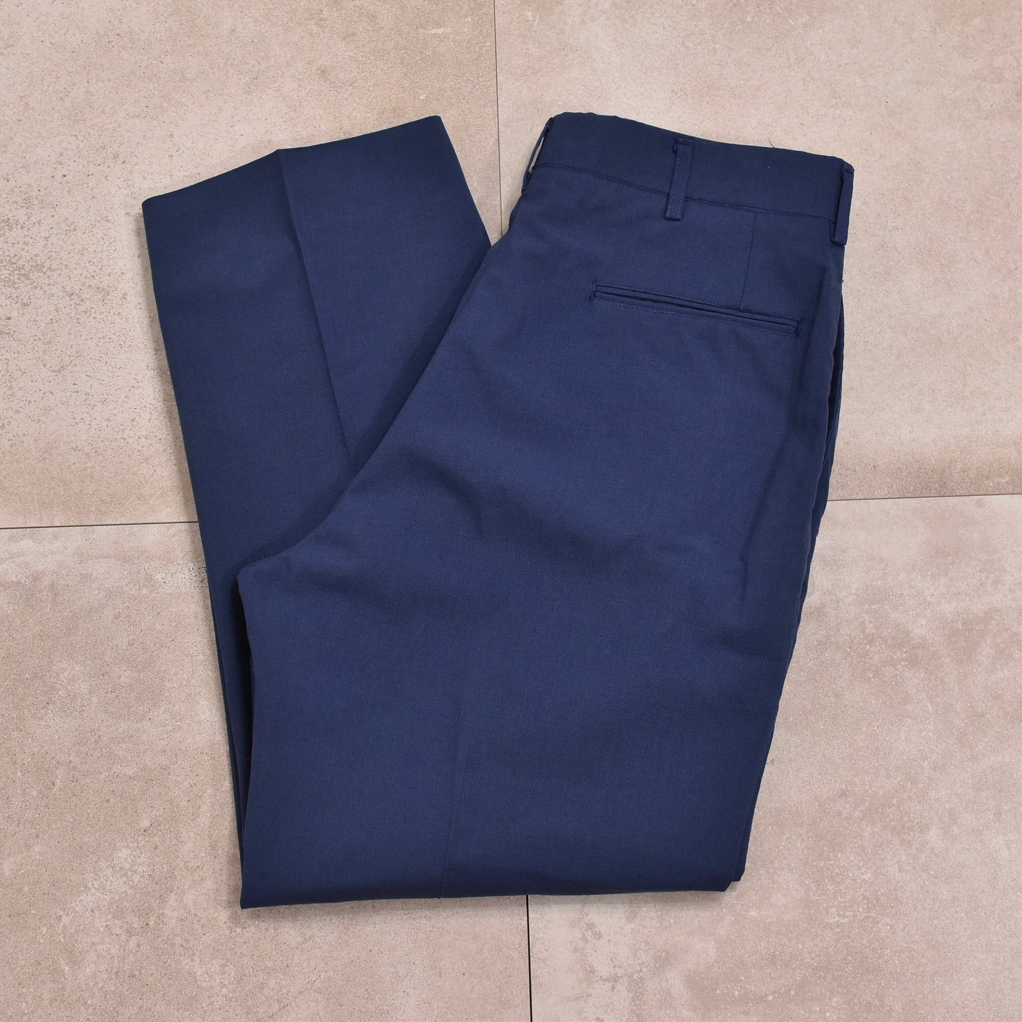 70s U.S.AIR FORCE toropical poly wool slacks | 古着屋 grin days