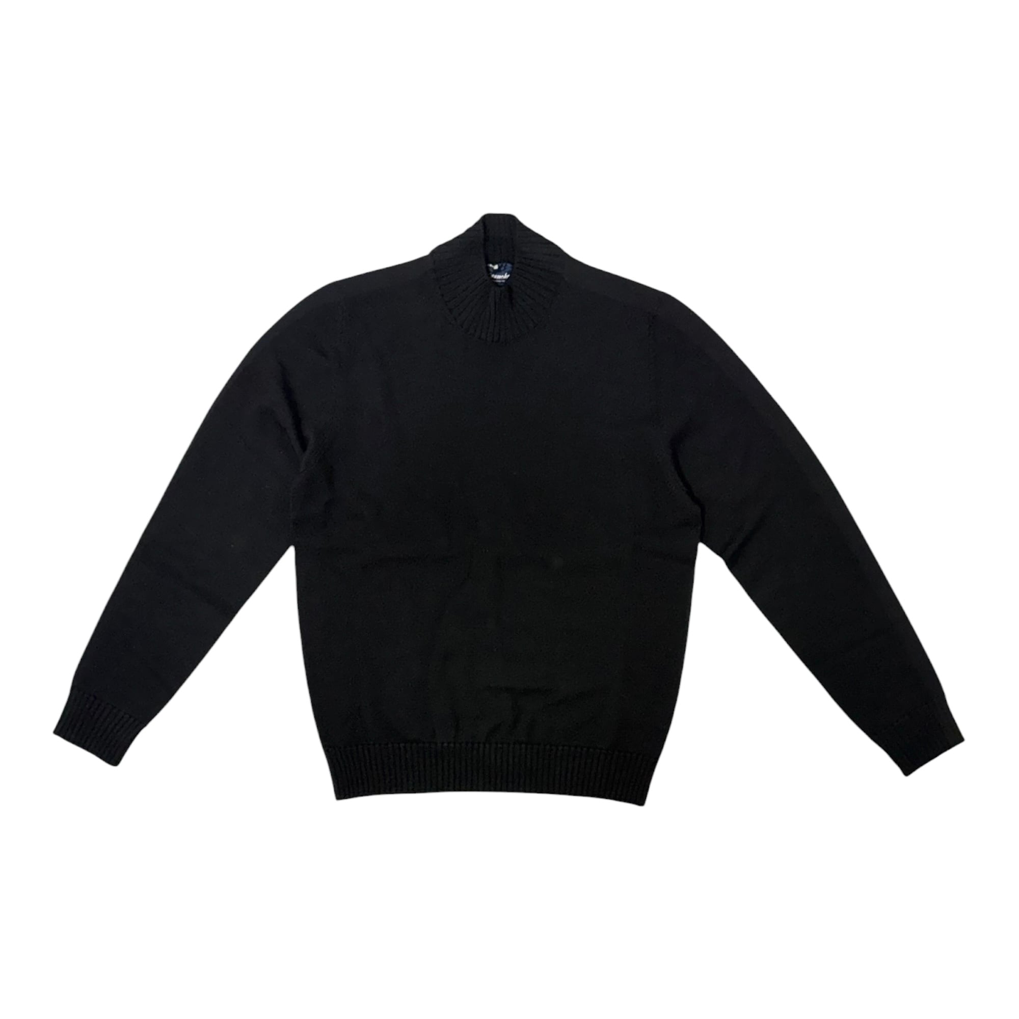 Drumohr(ドルモア) 8Gauge Wool Mock Neck Knit(D7M144L/D19/690) /BLACK