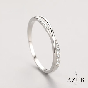 【数量限定】クロスラインジルコニアリング