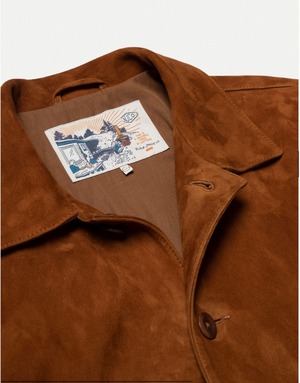 Nudie jeans ヌーディージーンズ 2022秋冬 Steve Leather Jacket Cognac スウェードレザージャケット