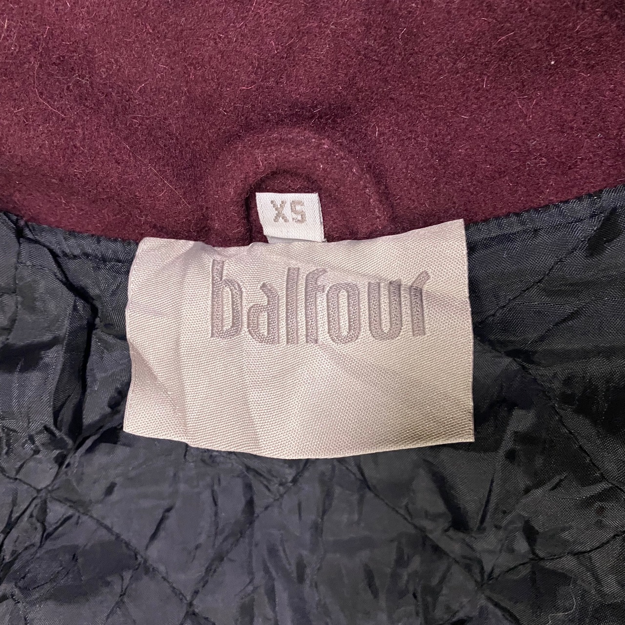balfour ウールアワードジャケット スタジャン アメフト ワッペン 袖 