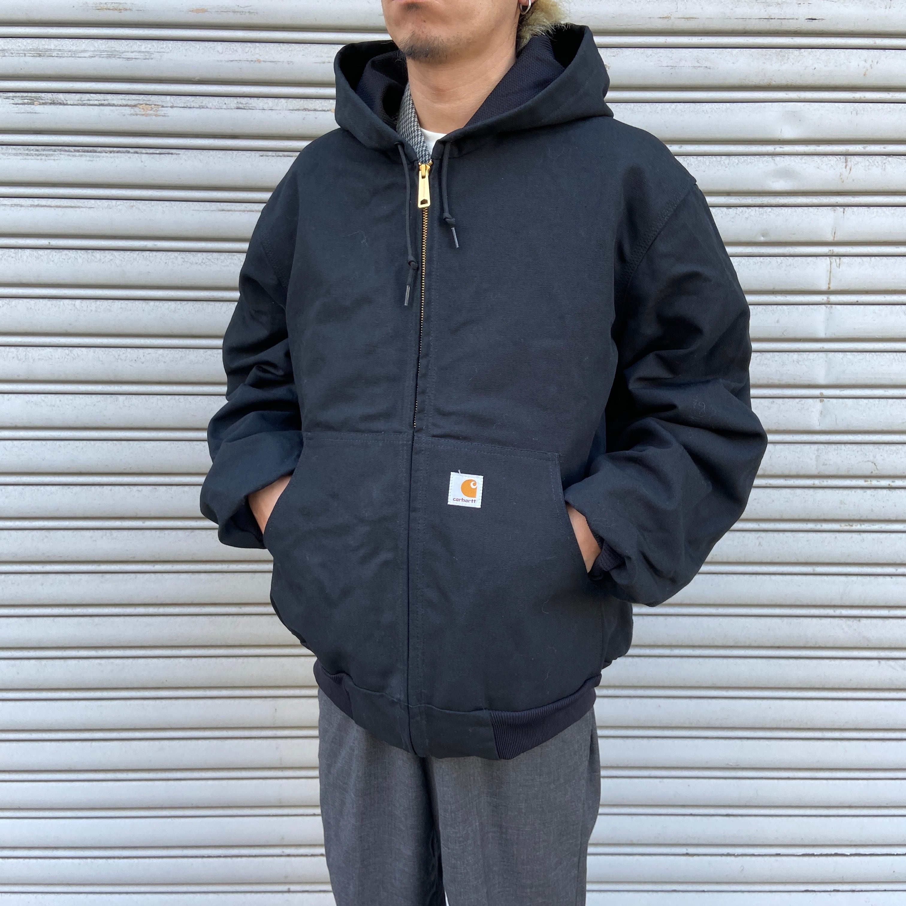 [サイズ感good!]Timberland ワークジャケット L 90 ティンバーランド PROシリーズ ダックコットンワークジャケット 黒