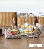 【雑貨】デュソール ワンハンドルオーバルバスケット L