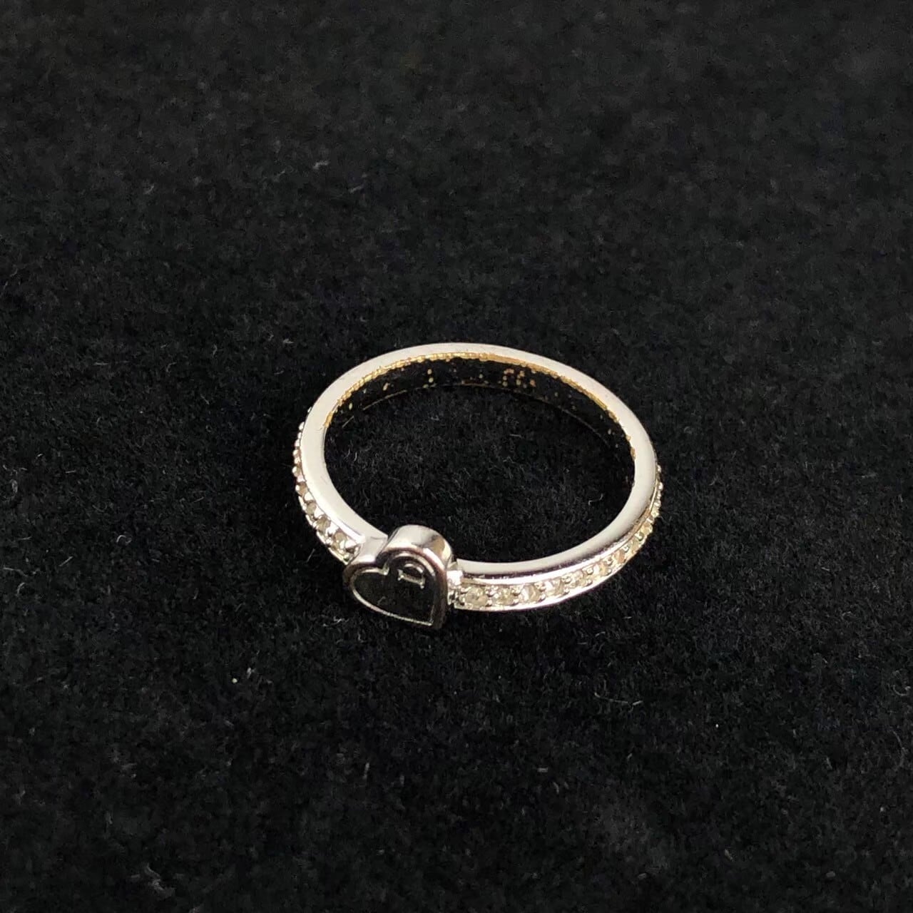 美品 ディオール 3連リング ラインストーン スター Mサイズ 12号 ケース付 美品 ディオール 3連リング ラインストーン スター Mサイズ 12号