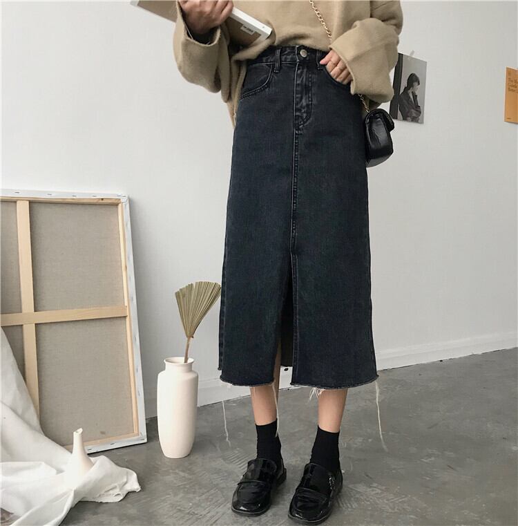 スカート サマー薄手ハイウェストウェストAラインロング 夏物 YY-ファッション9275541091