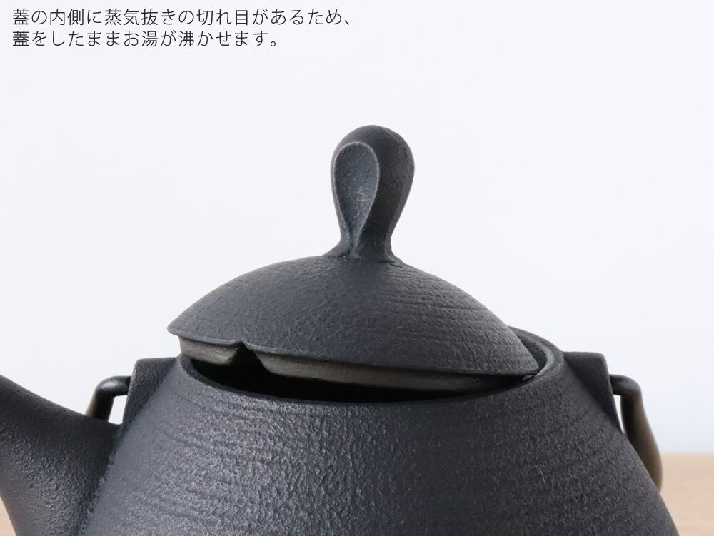 南部鉄器 壱鋳堂（ ITCHU-DO ）鉄瓶 丸雫 0.65L | セレクトペンギン