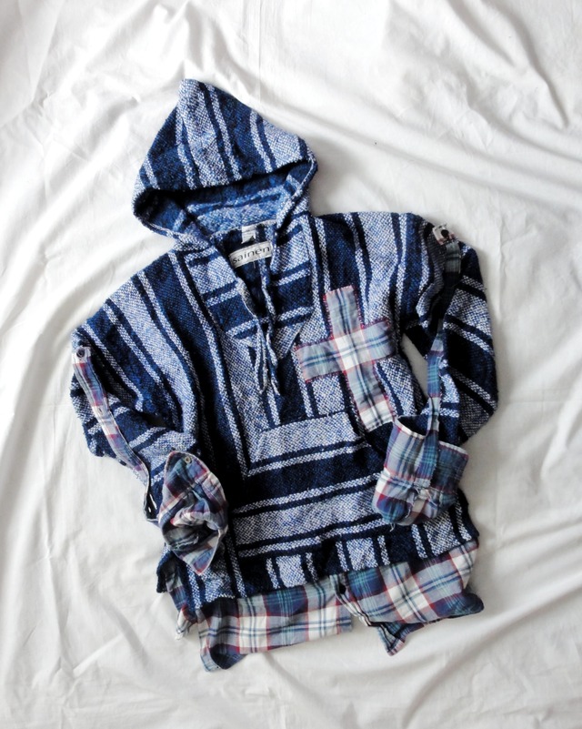 【sainen】fake layared Mexican parka