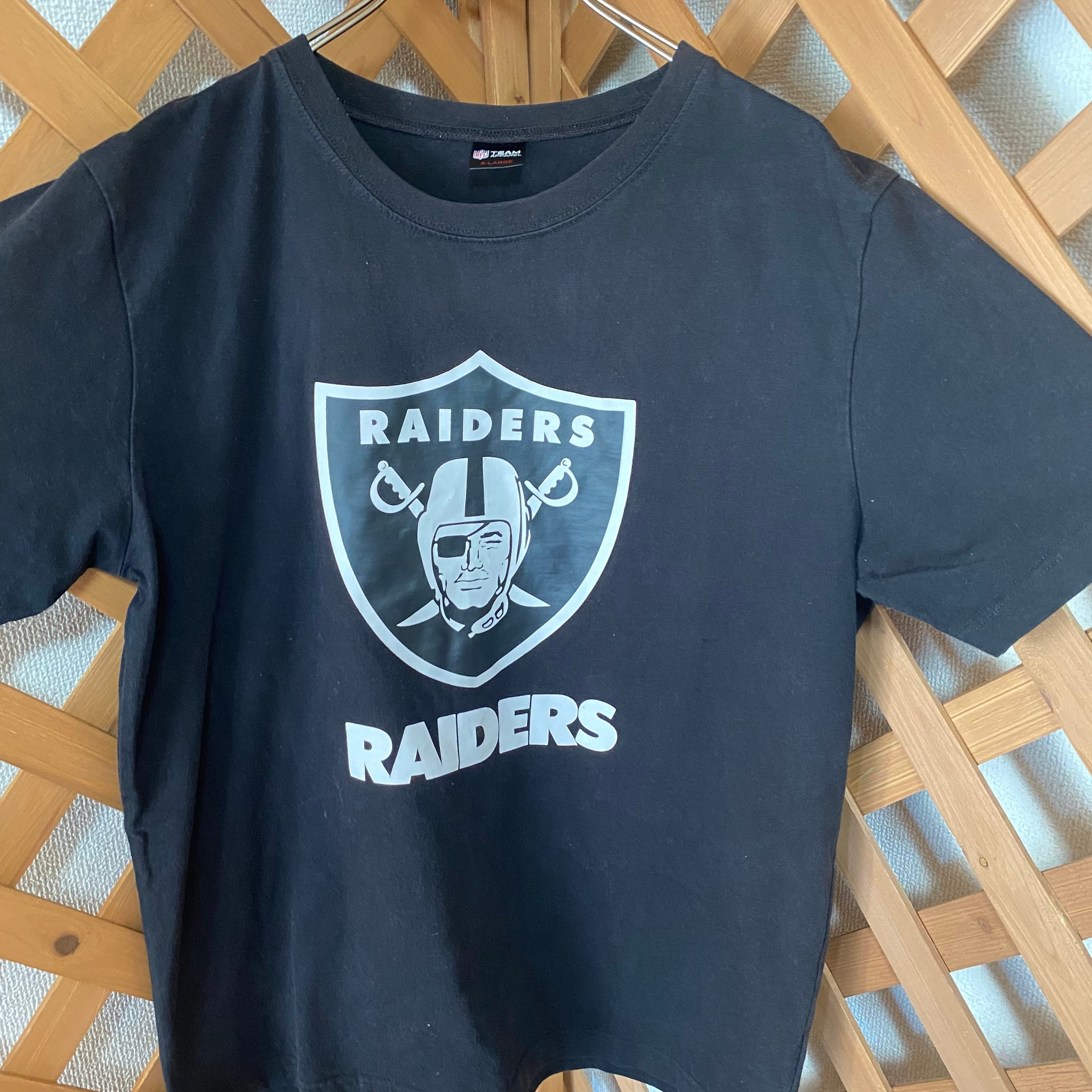 L 90s レイダース RAIDERS Tシャツ MAJESTIC NWA 黒