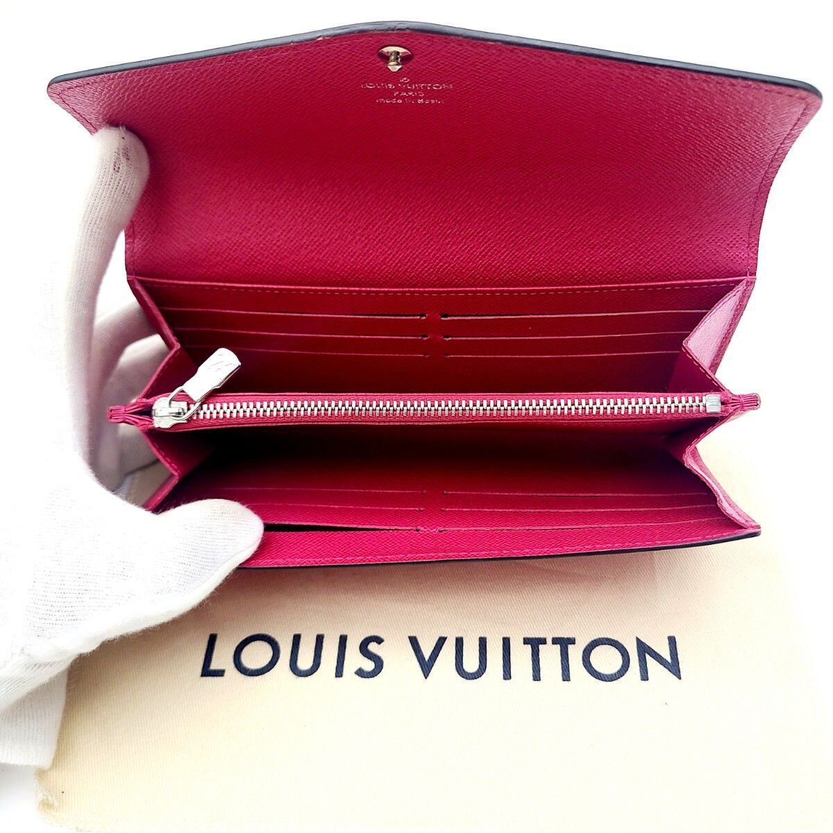 極美品 Louis Vuitton ルイヴィトン エピ 長財布 ポルトフォイユ サラ