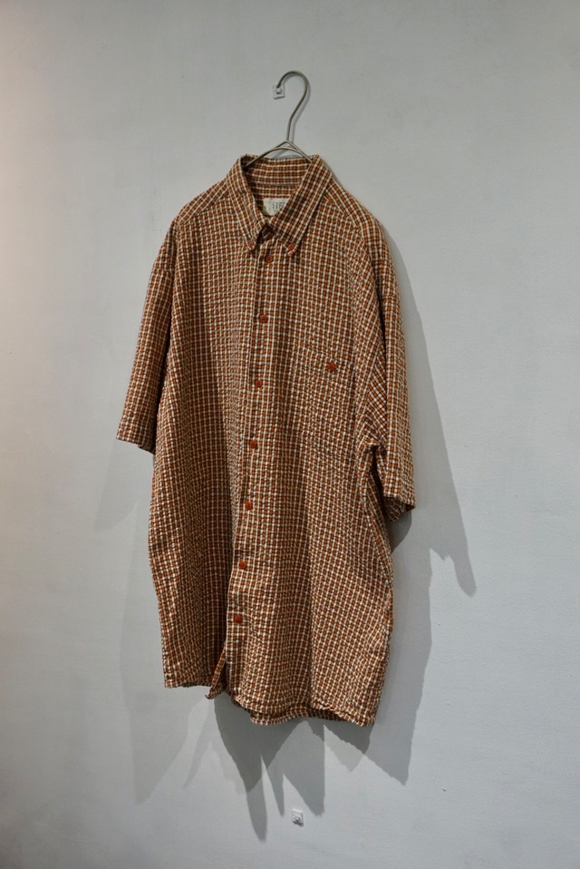 cotton plaid s/s shirt