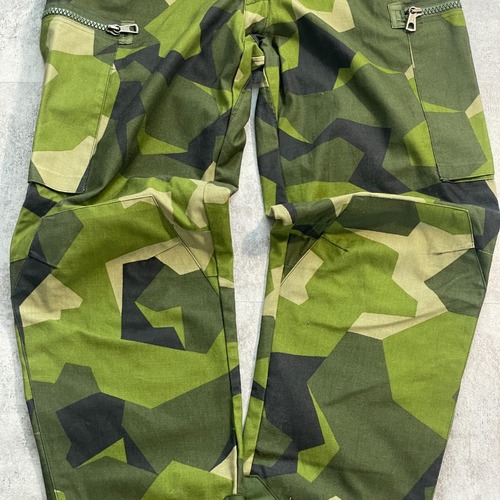 90s スウェーデン軍 実物 M90 スカンジナビア迷彩 フィールドパンツ 190/85 w34 詳細写真4