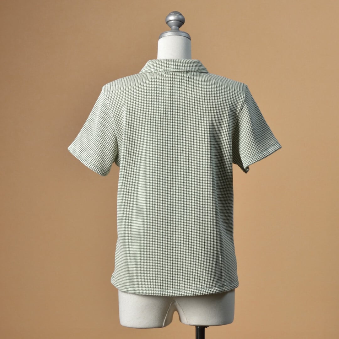 Sarahwear サラウエア ワッフルポロシャツ・グリーン【送料無料】