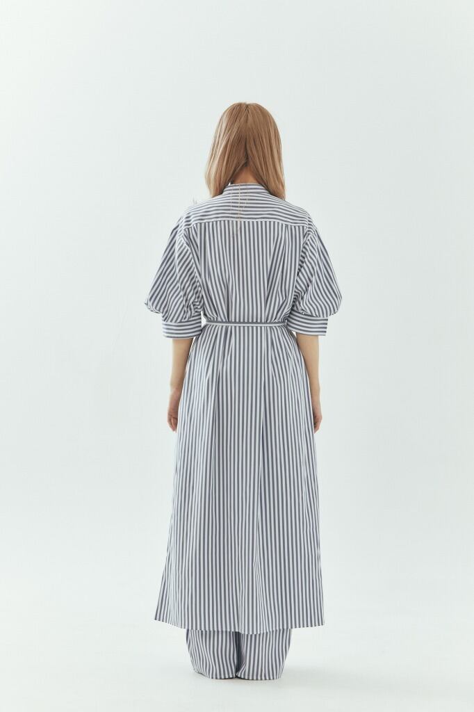 ロングシャツ ワンピース｜ストライプ | tof`em online store