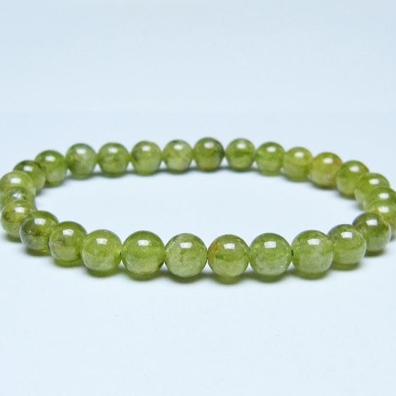 ツァボライト ブレスレット 7mm 一点物 メール便可 111-49770