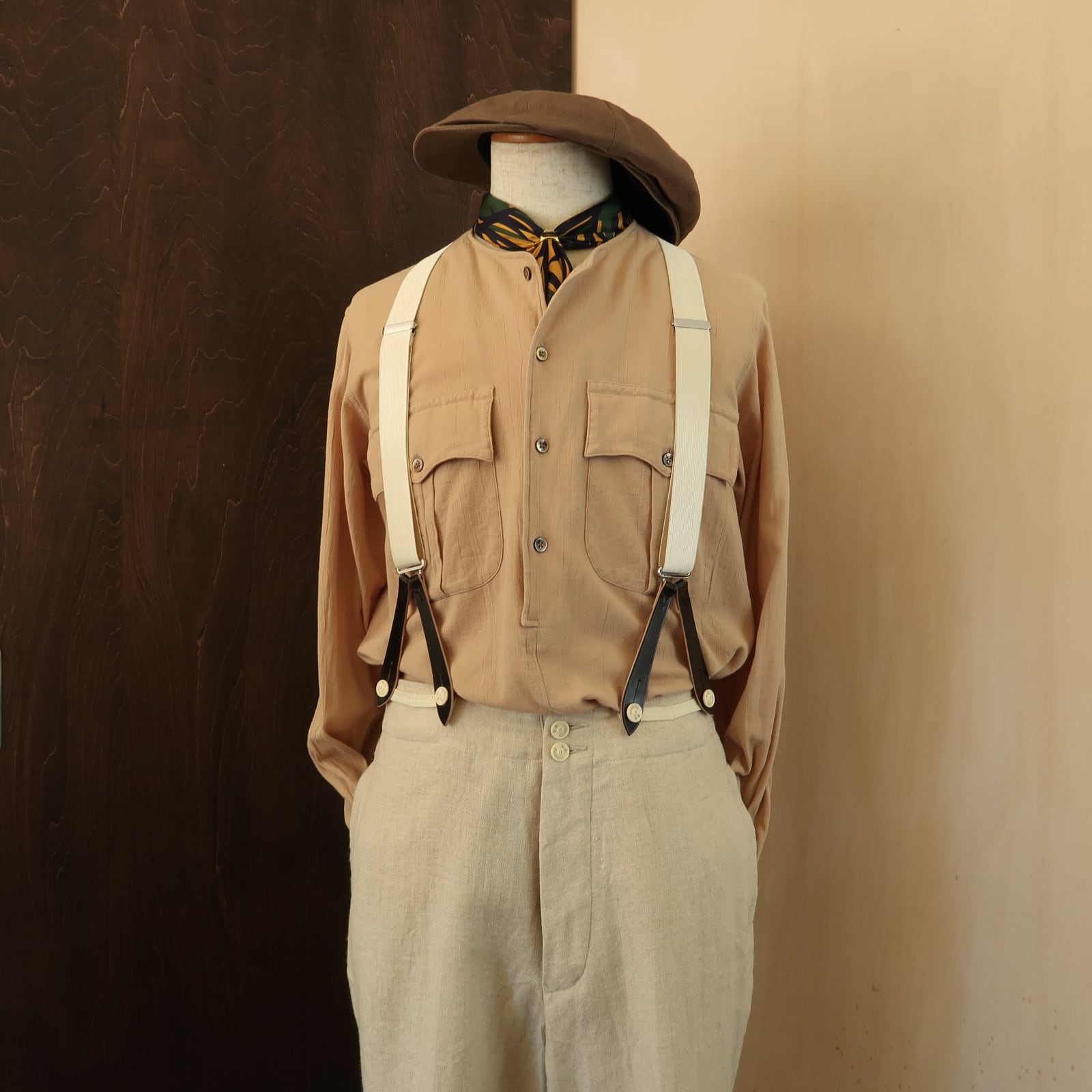 美品　LONESOME サスペンダー SUSPENDERS TYPE 1 -UK BRIDLE LEATHER- | LONESOME．