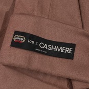 カシミヤ100% EL MIDAS エルミダ AGNONA イタリア製生地 裏地 デザイン ステンカラーコート 10/モカ系 レディース
