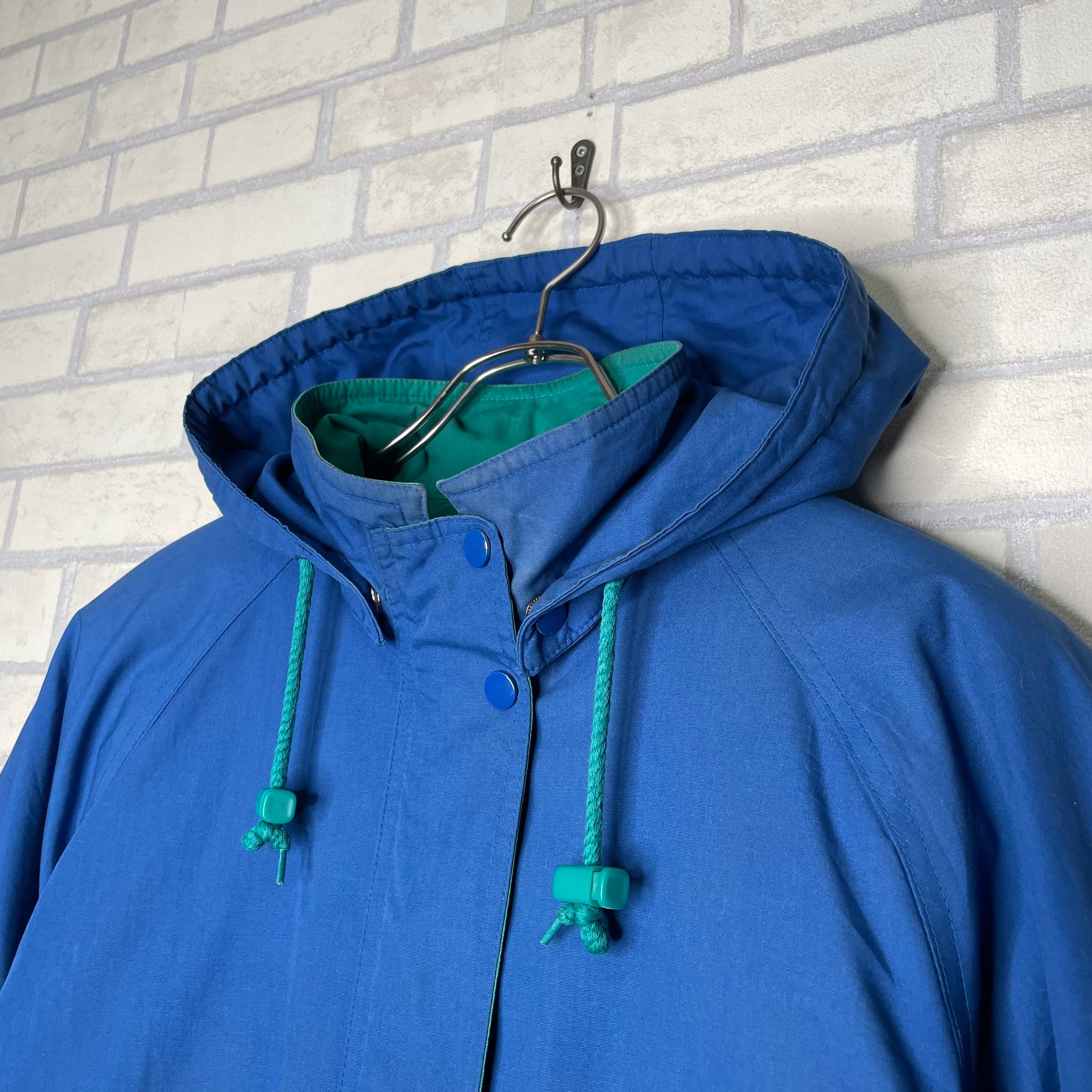 TOWNE LONDON FOG ナイロンジャケット L ブルー ラグランスリーブ 裏地 