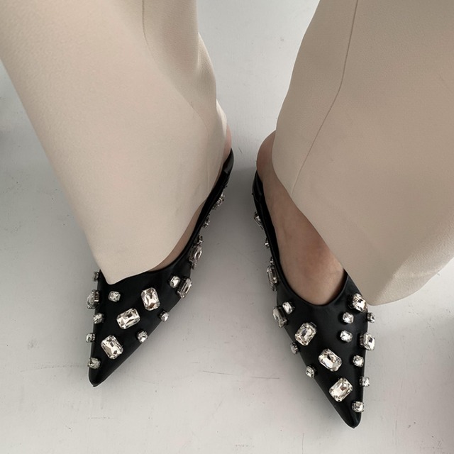 bijou pointed flats