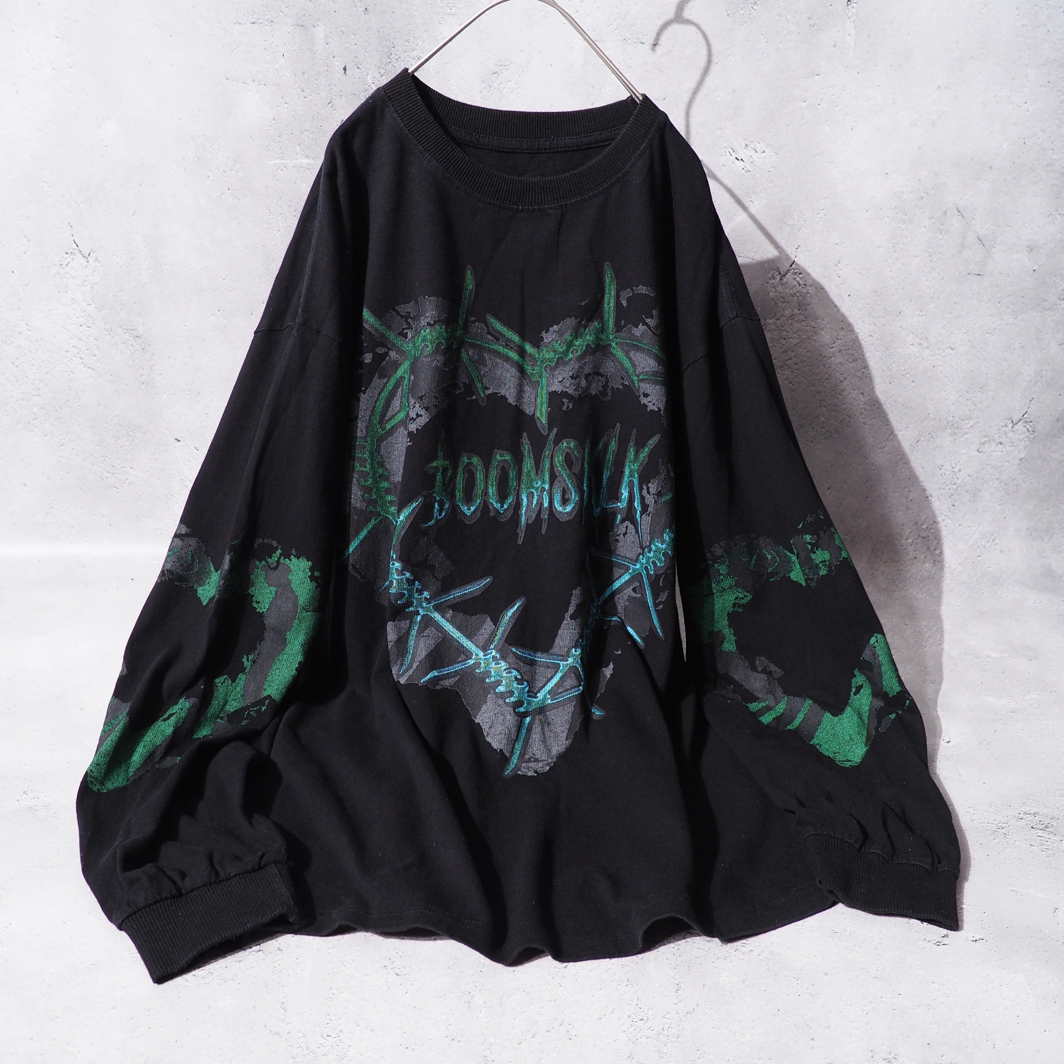 ” Broken heart ” Paint printed Long sleeve loose Tee