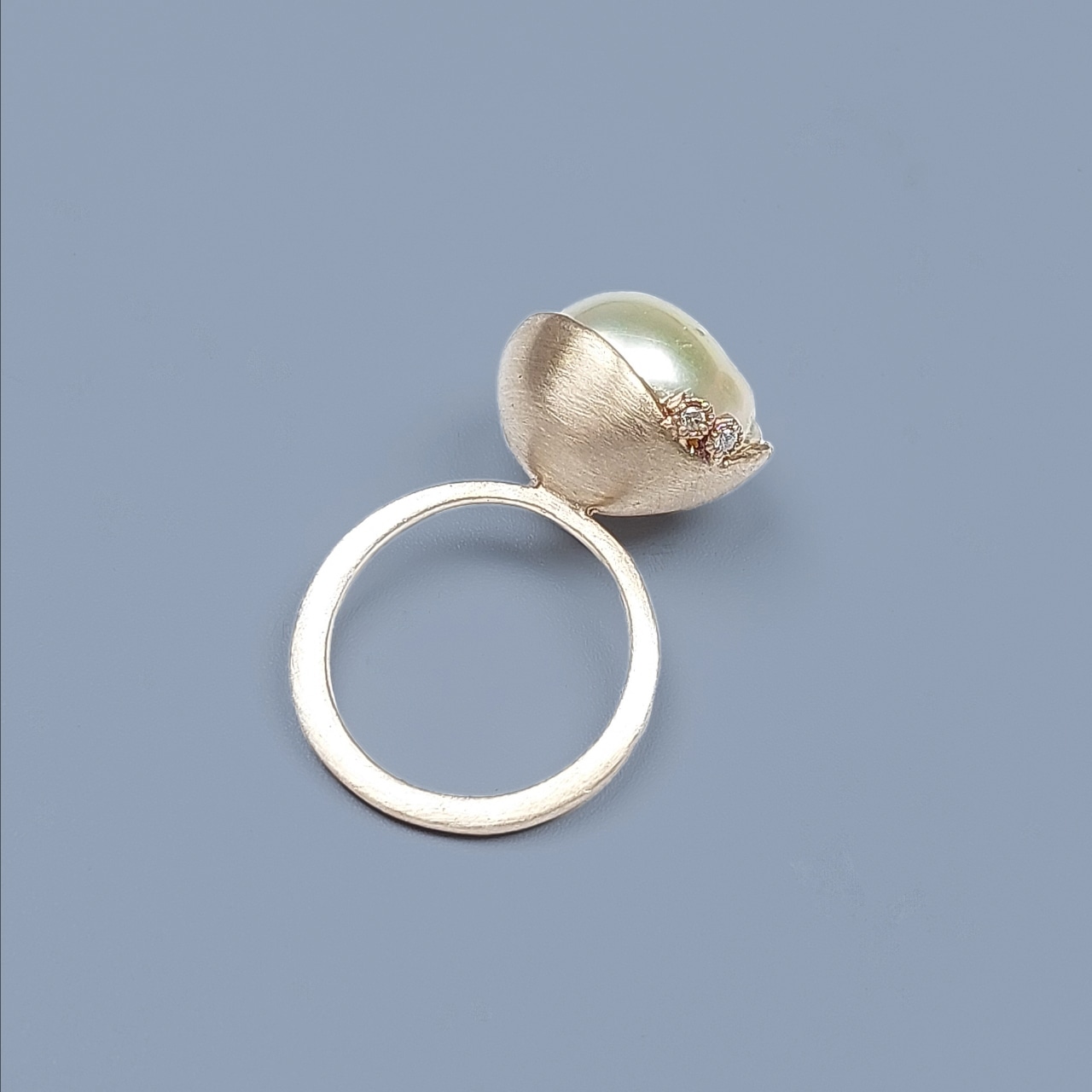 K10 South Sea baroque Pearl (Cradie Ring)