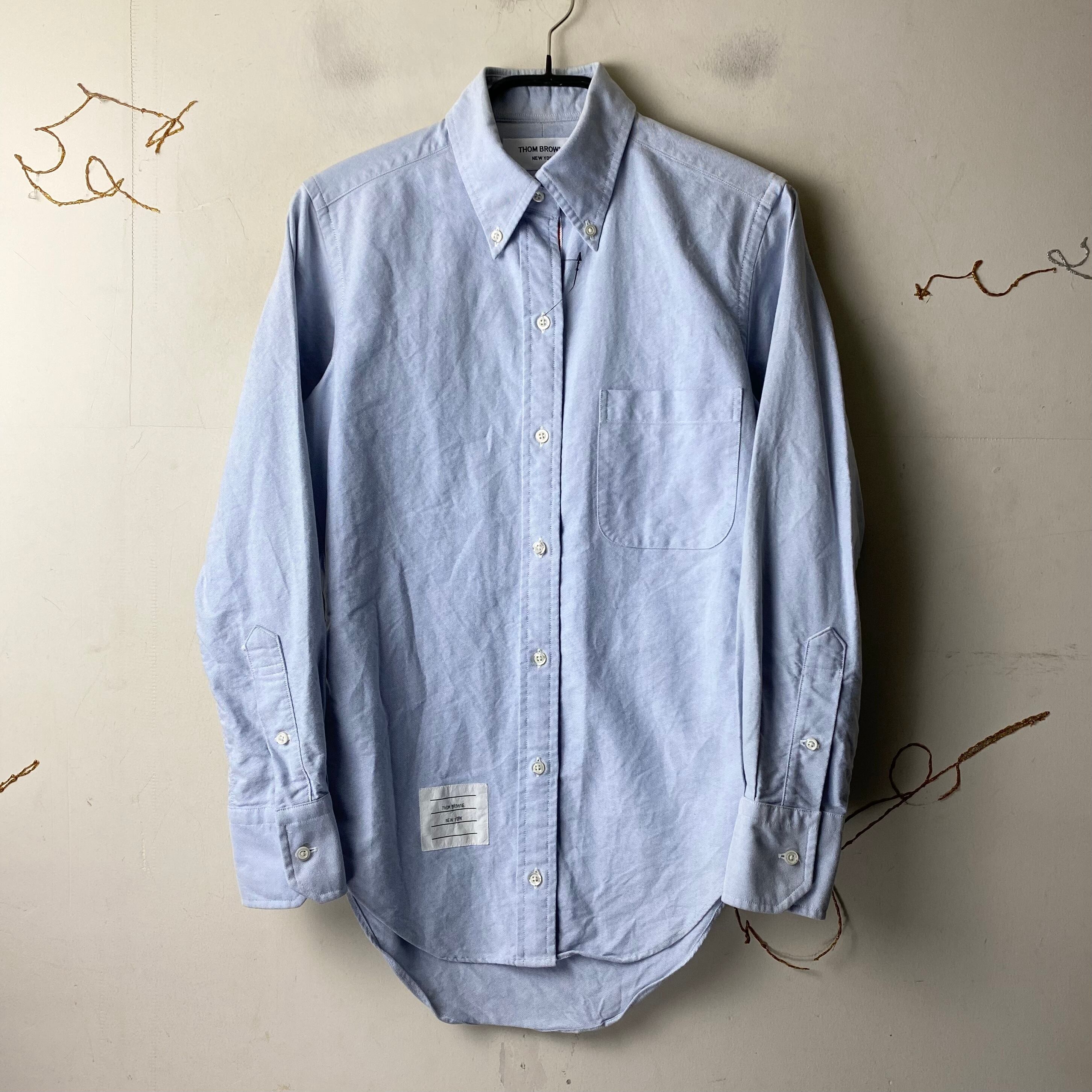 THOM BROWNE tricolor design oxford shirt | NOIR ONLINE