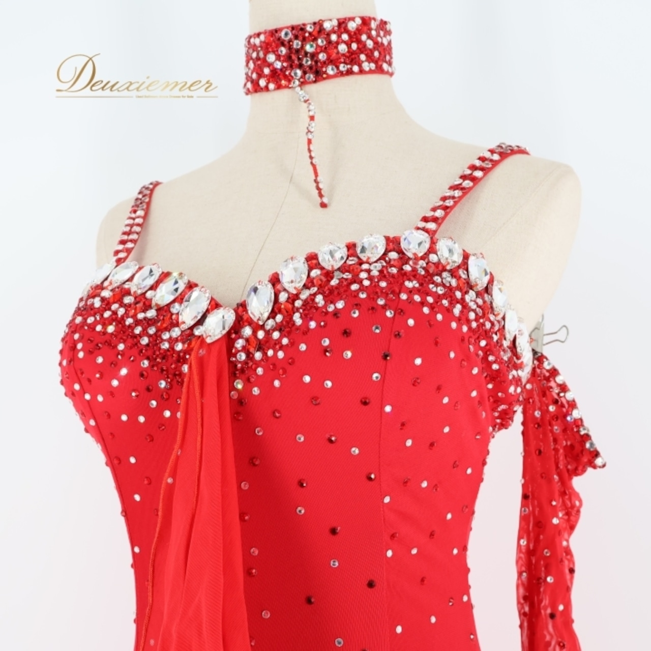 社交ダンス 衣装 スタンダードドレス ワンピース ドレス スタンダード 赤 フロート レース イングランド製 無地 ストレッチ チュール 豪華 デモ 競技 ダンス パーティ 発表会 ビジュー レッド系 フォーマルドレス おしゃれ 高級感 華やか エレガント レディース用