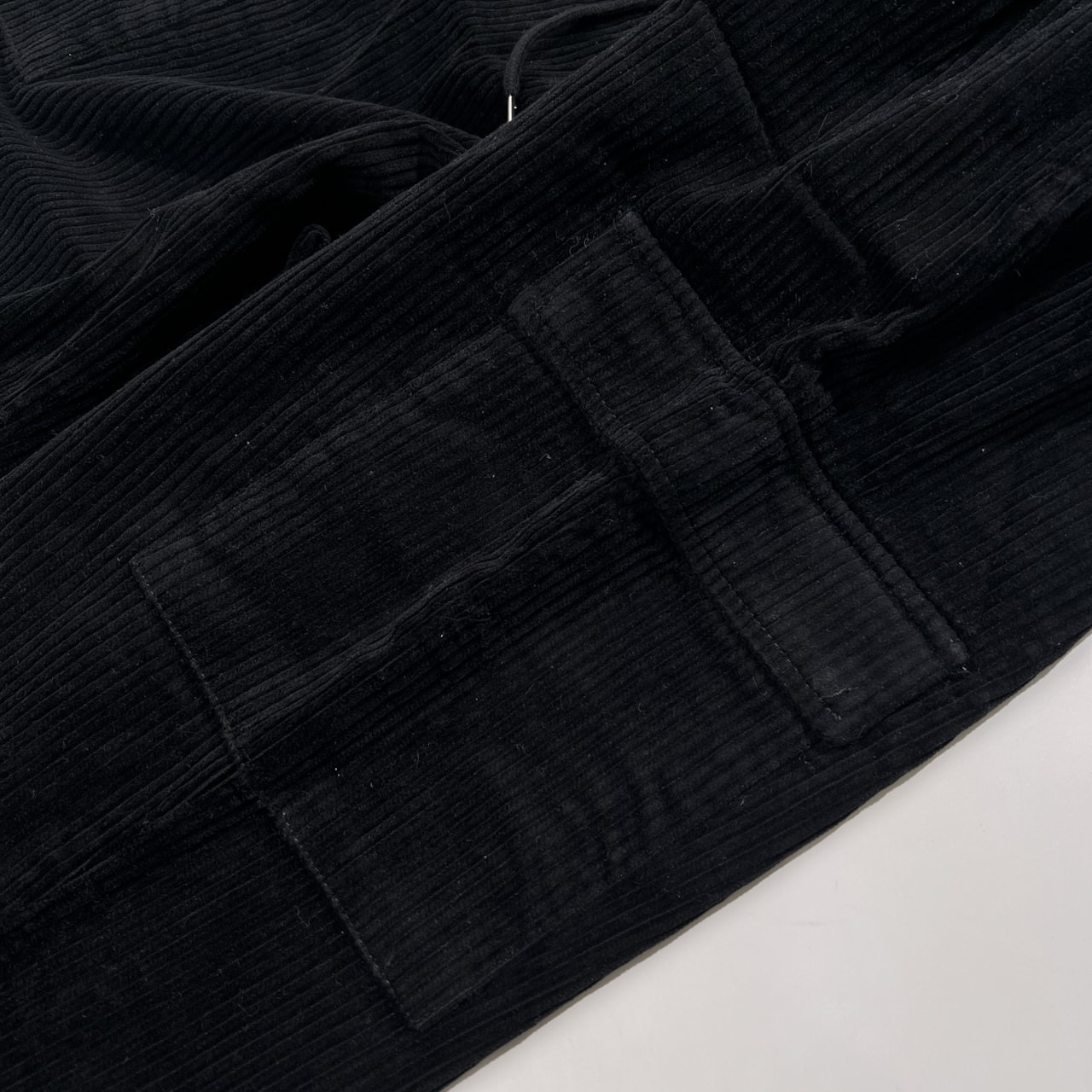 nano universe ナノユニバース 太畝 コーデュロイ カーゴ パンツ サイズ L /メンズ/ブラック