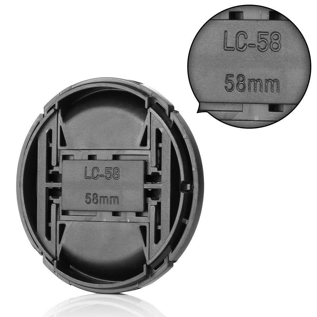58mm レンズキャップ 3個セット インナー式ワンタッチレンズキャップ