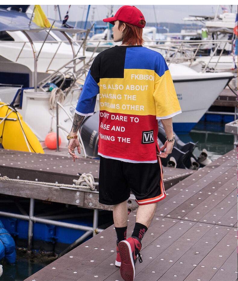 全1色 Tシャツ カットソー プリント カジュアル ストリート 