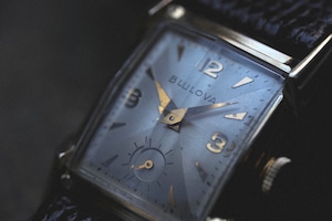 【BULOVA】 1951  ”アカデミーアワード” アール・デコ様式 レクタンギュラー　クロスカットライン   メンズウォッチ  手巻き アメリカンヴィンテージ  Vintagewatch / Handwinding