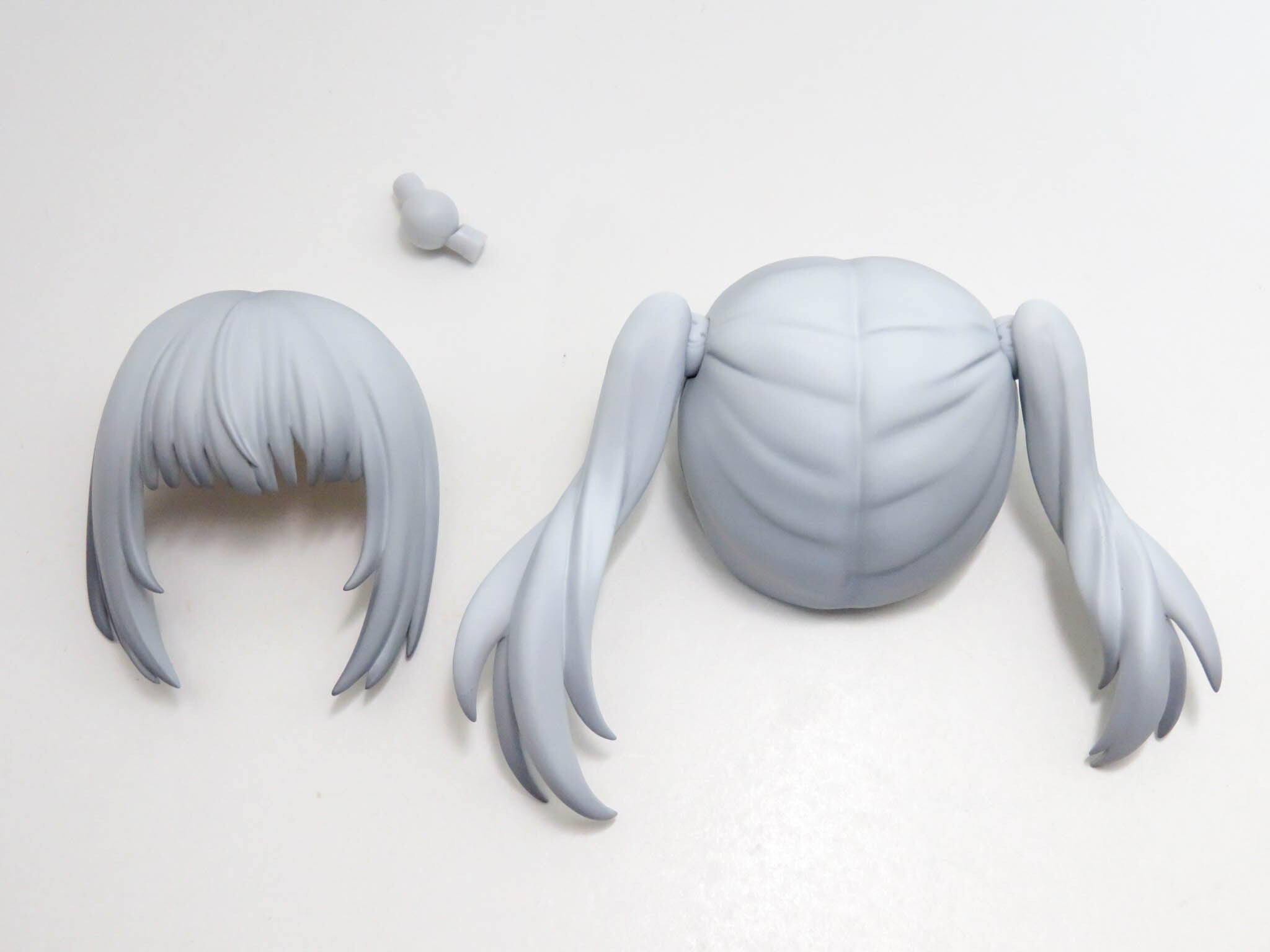 【2747】 白の女王 髪パーツ ツインテール ねんどろいど