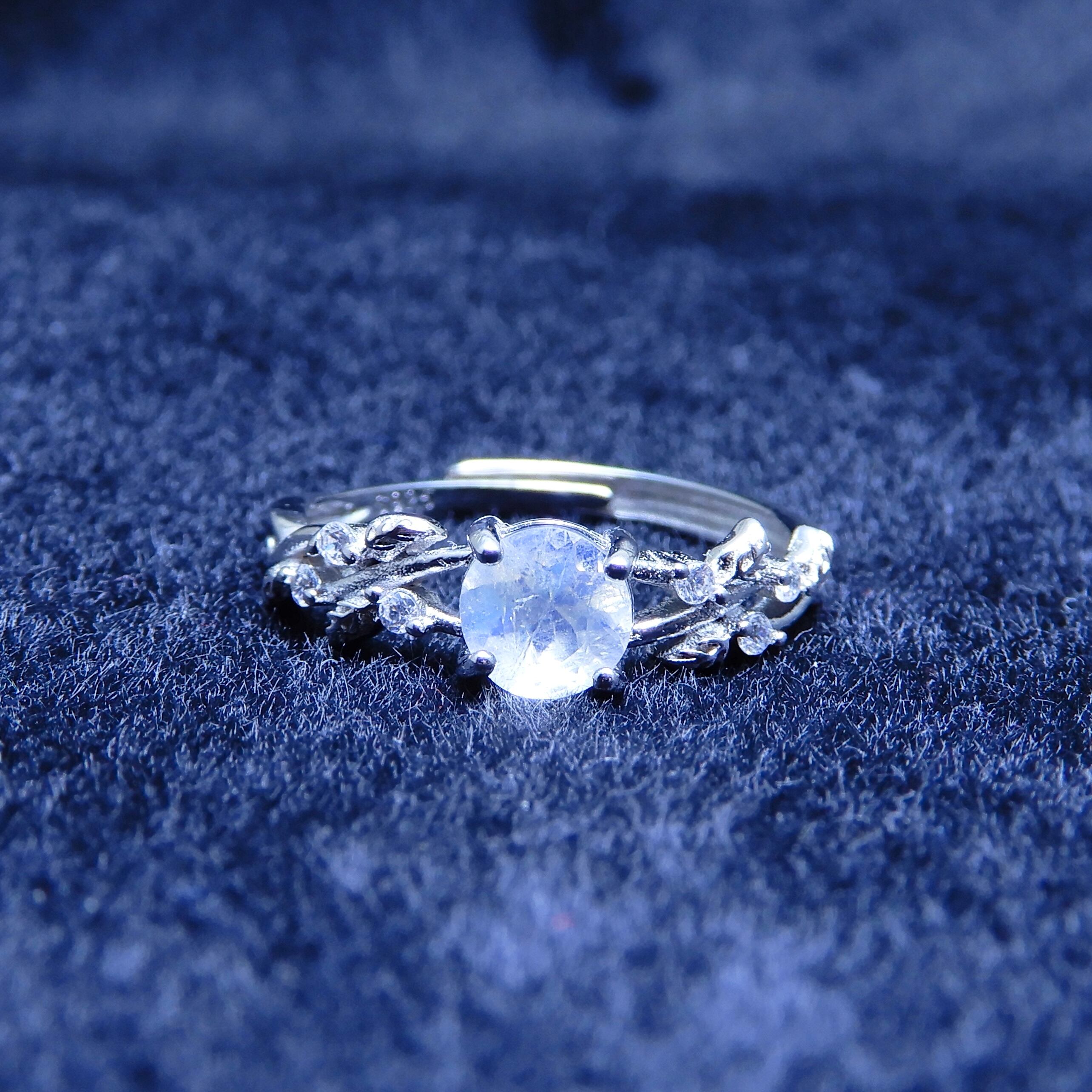 リング♦︎ラブラドライト♦︎WGカラー《0014》