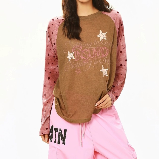 スターグラフィックメランジラグランTシャツ 2col R02585